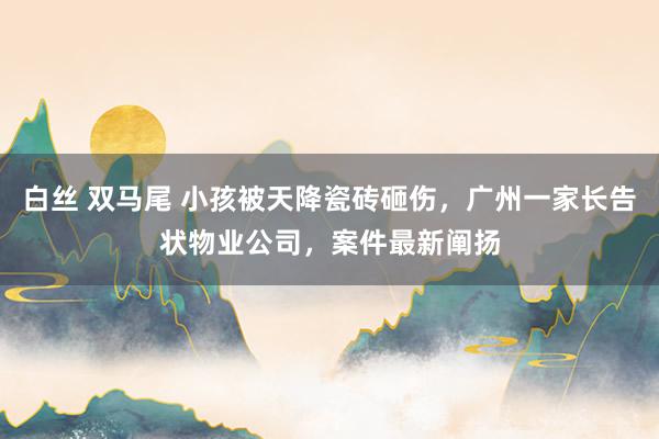 白丝 双马尾 小孩被天降瓷砖砸伤，广州一家长告状物业公司，案件最新阐扬