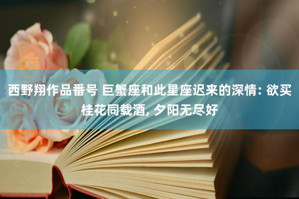西野翔作品番号 巨蟹座和此星座迟来的深情: 欲买桂花同载酒, 夕阳无尽好