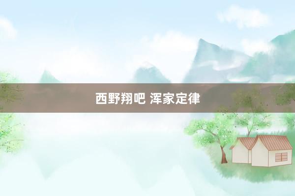 西野翔吧 浑家定律